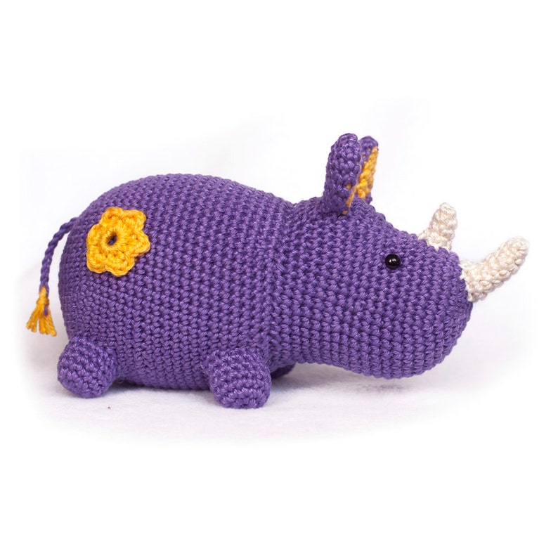 Crochet Pattern rhino amigurumi PDF image 2