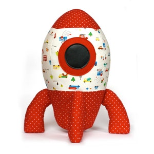 Big Rocket toy sewing pattern PDF