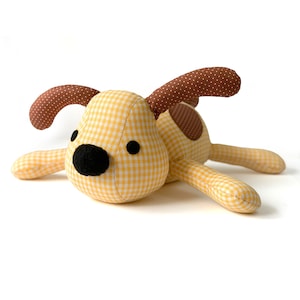 Dexter the Dog toy sewing pattern PDF - sew a stuffed animal  DIY