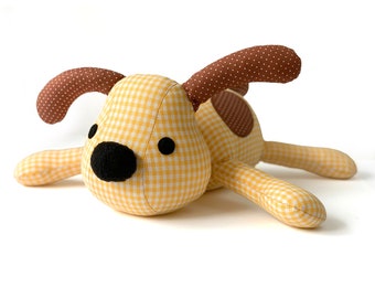 Dexter the Dog toy sewing pattern PDF - sew a stuffed animal  DIY