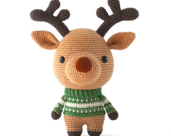Comet the Reindeer crochet pattern pdf - Amigurumi Christmas