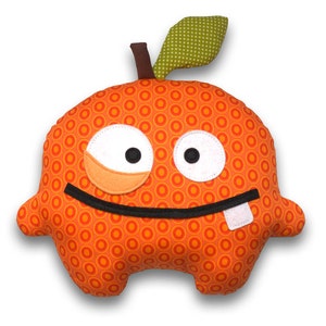 Orrico the orange easy sewing pattern PDF stuffed food toy image 1