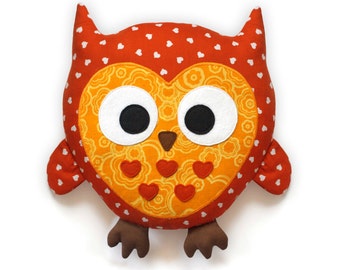 Owl sewing pattern - stuffed animal tutorial PDF