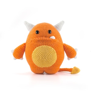 Mr . Orange Monster Amigurumi crochet pattern PDF