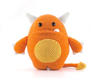 Mr . Orange Monster Amigurumi crochet pattern PDF