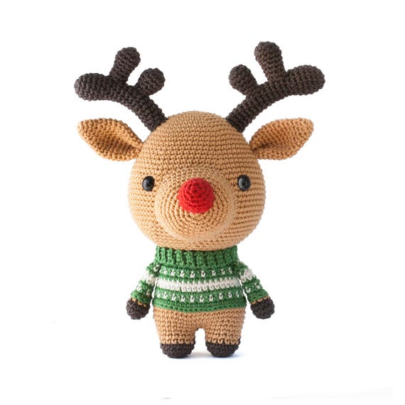 Rudolph the Reindeer crochet pattern pdf - Amigurumi