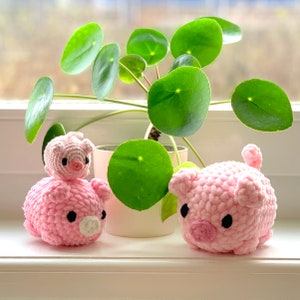 Cute Pig Amigurumi animal crochet pattern PDF pig crochet pattern image 2