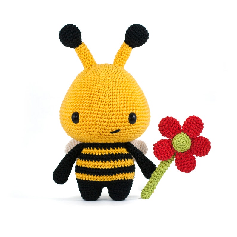 Crochet Toy Pattern Barry the Bee Amigurumi PDF Tutorial Make your own cute Bee DIY image 1