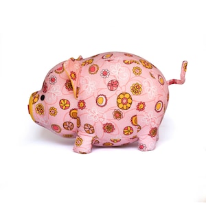 Cute pig plushie sewing pattern PDF image 2