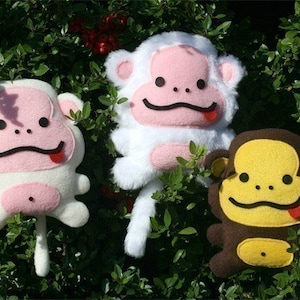 Cartamodello per cucire una Scimmietta soffice - PDF - Modello per cucire un peluche per principianti