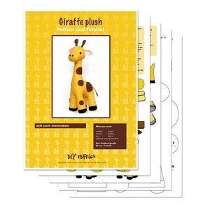 Sewing pattern Giraffe PDF image 3