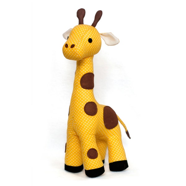 Giraffe vorlage PDF Stofftier nähen Schnittmuster