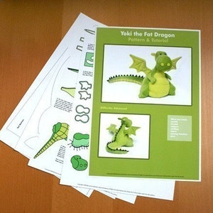 Yoki The Fat Dragon Sewing Pattern PDF image 3