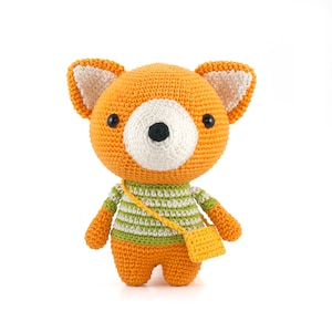 Amigurumi Pattern Alexander the Fox Toy crochet pattern PDF - DIY Fluffies - Tutorial Digital Download