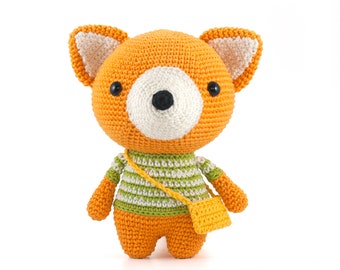 Amigurumi Pattern Alexander the Fox Toy crochet pattern PDF - DIY Fluffies - Tutorial Digital Download