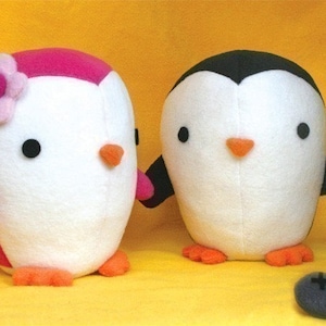 Cute Penguin stuffed animal Pattern - PDF