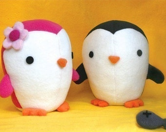 Cute Penguin stuffed animal Pattern - PDF