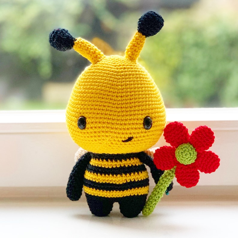 Crochet Toy Pattern Barry the Bee Amigurumi PDF Tutorial Make your own cute Bee DIY image 5