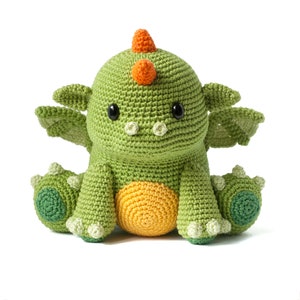 Koji the Baby Dragon Amigurumi Crochet toy pattern PDF