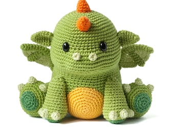 Koji the Baby Dragon Amigurumi Crochet toy pattern PDF
