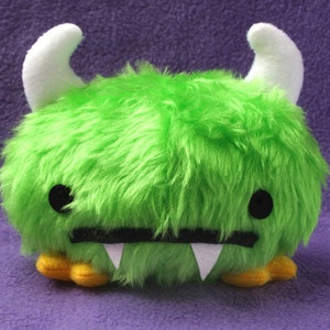 Green Monster soft toy sewing plushie doll Pattern - PDF