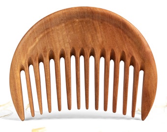 Wooden Hair Comb Personalized Gift for Girlfriend Comb for Curly Hair Wife Birthday Gifts Gift for Wife Personalized Gift for Her (Moon)