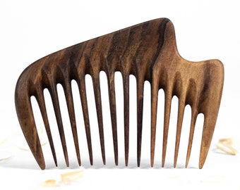 Personalized Gift for Wife Women Wooden Hair Comb Girlfriend Birthday Gift Mom Gift Hair Gifts Wooden Anniversary Gift for Women (Wave)
