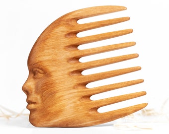 Women Wooden Hair Comb Personalized Gift for Girlfriend Comb for Curly Hair Wife Birthday Gifts Gift for Wife Personalized Gift for Her