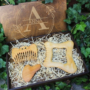 Regalo para el cuidado de la piel, regalo personalizado, juego de gua sha de madera, herramienta de belleza, herramientas de masaje, regalo único, herramientas de gua sha para el contorno corporal, regalo para mujeres