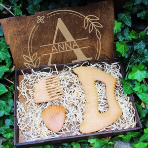 Regalo personalizado Juego de herramientas de belleza Gua Sha de madera Regalo para esposa Herramientas Gua Sha Herramientas de masaje Regalo para el cuidado de la piel Regalo exclusivo para mamá Paquete de cuidado