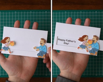 DIY-wenskaart Vaderdag: handgemaakte pop-upkaart (afdrukbare sjablonen + zelfstudie)