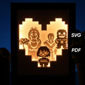 Underworld DIY Light Box Templates (PDF for printing + SVG for cutting machines) + How to Make Shadow Box Video Tutorial