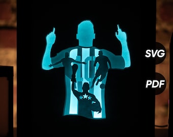 Leo DIY Light Box-sjablonen (pdf om af te drukken + SVG voor snijmachines) + videotutorial hoe Shadow Box te maken