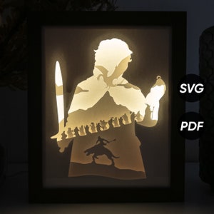 Modelli fai da te per Light Box ad anello (PDF per la stampa + SVG per macchine da taglio) + Video tutorial su come realizzare una Shadow Box