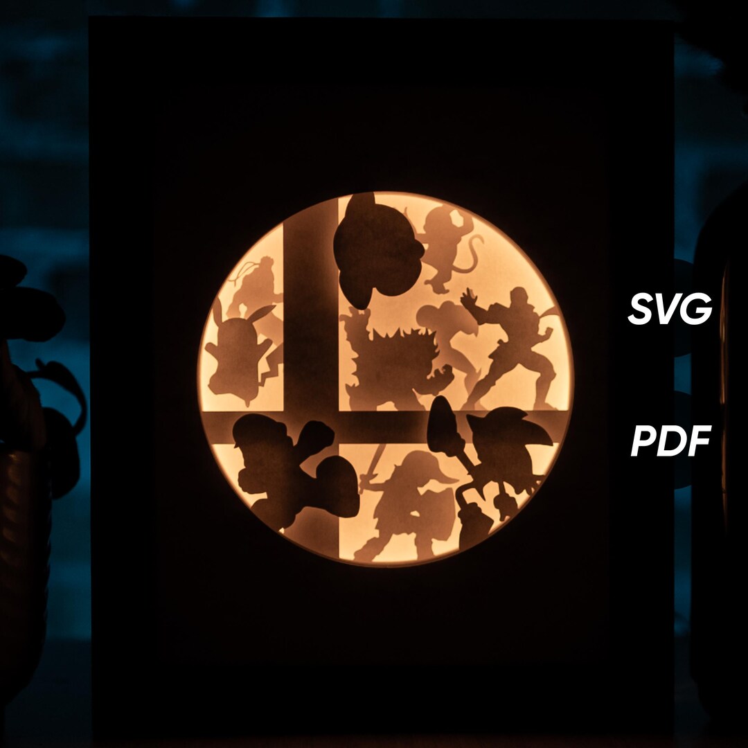 Smash DIY Light Box Templates (PDF for Printing + SVG for Cutting ...