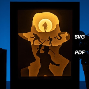 Professor J DIY Light Box Templates (PDF for printing + SVG for cutting machines) + How to Make Shadow Box Video Tutorial