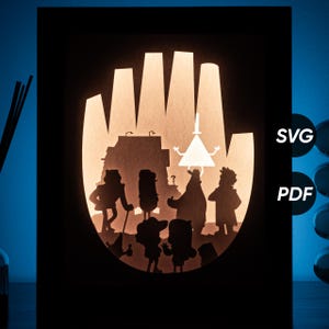 Modelli fai da te per light box Gravity (PDF per la stampa + SVG per macchine da taglio) + Video tutorial su come realizzare una shadow box
