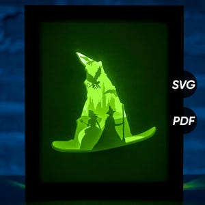 Modelli Wicked DIY Light Box (PDF per la stampa + SVG per macchine da taglio) + Video tutorial su come realizzare una Shadow Box