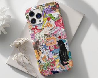 Collage Preppy Coquette Phone Case Scrapbook Trendy Cute Girly Phone Cover iPhone 15 14 13 12 max Samsung galaxy s24 s23 s22 Pixel 8 7 6 pro