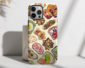 Chef Kiss Food Sandwich Collage Esthetisch Cool Telefoonhoesje iPhone 16 15 14 13 12 Pro Max Samsung Galaxy Ultra s24 s23 s22 Pixel 8 7 6