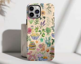 Preppy Collage Scrapbook Floral Cute Adorable Girly Trendy Aesthetic iPhone 15 14 13 12 Pro Max Samsung Galaxy Ultra s24 s23 s22 Pixel 8 7