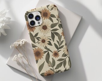 Floral Daises Ästhetik feminine Phone Case Girly Natur Cute Spring iPhone 16 15 14 13 Pro Max Samsung Galaxy s24 s23 s22 Ultra Pixel 8 7