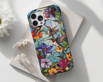 Mosaik Frühling Einzigartige Handyhülle Blumen Blumen Buntglas Ästhetisch iPhone 16 15 14 13 Pro Samsung Galaxy S24 S23 S22 Ultra Pixel 8 7 6