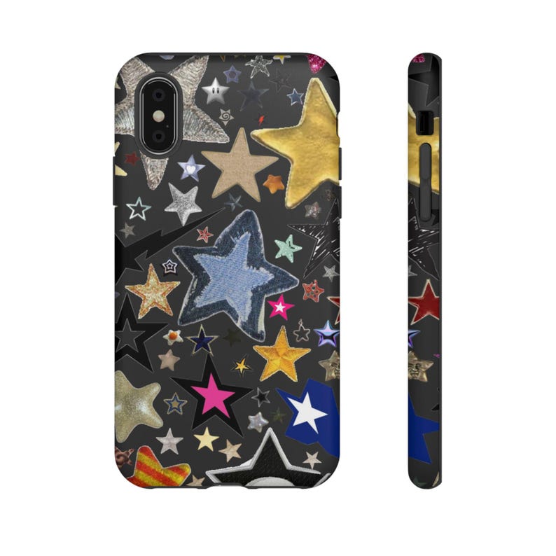 Y2K Handyhülle Sterne Grunge Ästhetik Einzigartige Handyhülle iPhone 16 15 14 13 12 11 Pro Max Samsung Galaxy s24 s23 s22 Pixel 8 7 6 Bild 4