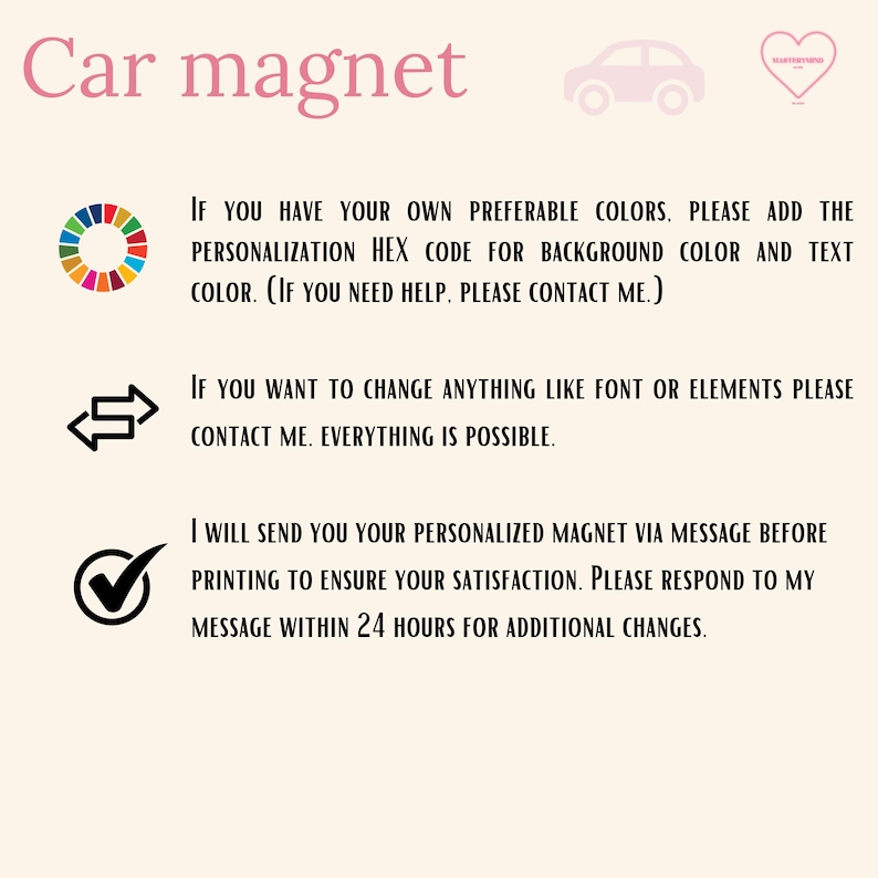 Aangepaste automagneet gepersonaliseerd, nieuwe chauffeur cadeau voor haar tiener meisje vriendin, grappige leuke bumpersticker vrouw esthetiek auto-accessoires cadeau afbeelding 10