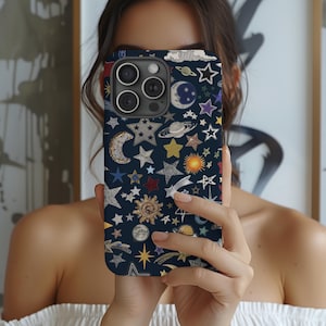 Y2K Phone Case Stars Grunge Aesthetic Trendy Unique Phone Case iPhone 16 15 14 13 12 11 Pro Max Samsung Galaxy s24 s23 s22 Pixel 8 7 6