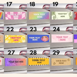 Aangepaste automagneet gepersonaliseerd, nieuwe chauffeur cadeau voor haar tiener meisje vriendin, grappige leuke bumpersticker vrouw esthetiek auto-accessoires cadeau afbeelding 3