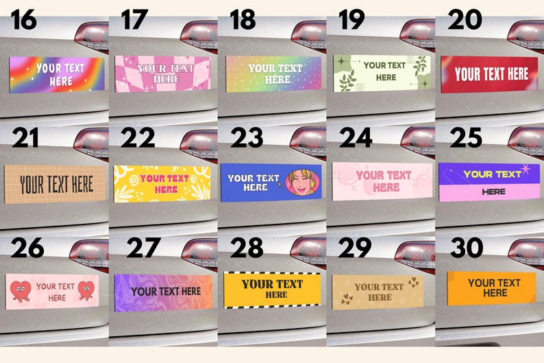 Aangepaste automagneet gepersonaliseerd, nieuwe chauffeur cadeau voor haar tiener meisje vriendin, grappige leuke bumpersticker vrouw esthetiek auto-accessoires cadeau afbeelding 3