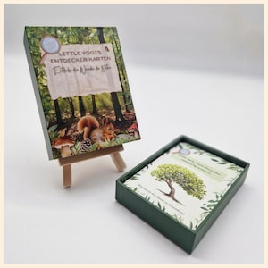Waldentdecker-Karten für Kinder / Entdeckerkarten / Natur entdecken / Outdoorkarten / Bewegungskarten / Achtsamkeit in der Natur