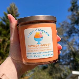 Summer Sorbet | 9.5 oz Coconut Wax Candle